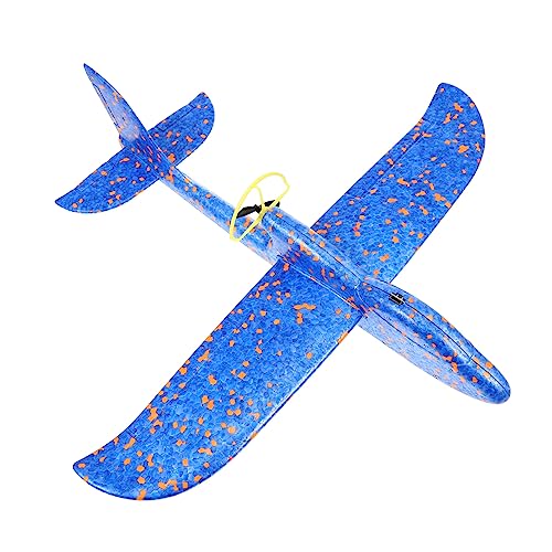 Totority DIY Elektrisches Flugzeugmodell USB Wiederaufladbarer Motorbetriebener Handwurf Gleiter für Spaßspielzeug für Partys Sekunden Zufällige Farbe von Totority