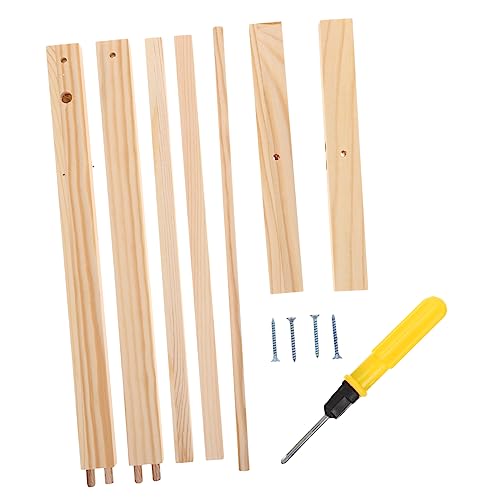 Totority Doll Clothes Storage Rack Kreativer Puppen Kleiderständer aus Holz für Praktische Aufbewahrung und Präsentation von Puppenkleidern für Puppenhaus Zubehör und Kleidungsorganisation Totority Doll Clothes Storage Rack Kreativer Puppen Kleiderständer aus Holz für Praktische Aufbewahrung und Präsentation von Puppenkleidern für Puppenhaus Zubehör und Kleidungsorganisation von Totority