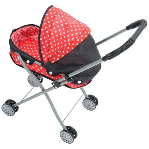 Totority Faltbarer Puppenwagen - 1 Stück Babypuppenwagen Spielzeug Rot Babywagen Spielzeug Für Kleine Mädchen Totority Faltbarer Puppenwagen - 1 Stück Babypuppenwagen Spielzeug Rot Babywagen Spielzeug Für Kleine Mädchen von Totority