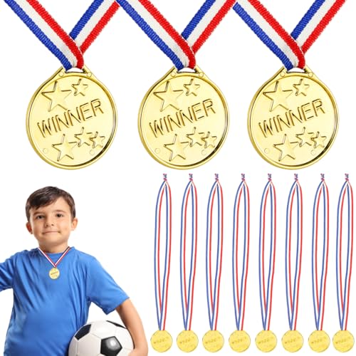 Totority Fußball-Medaillen für Kinder, 50 Stück, Gewinner-Award Medaillen, Sporttagsmedaillen, Gewinner, Goldmedaillen für Gymnastik, Wettbewerb, Geburtstag, Party, Gastgeschenke, Kinderpreise Totority Fußball-Medaillen für Kinder, 50 Stück, Gewinner-Award Medaillen, Sporttagsmedaillen, Gewinner, Goldmedaillen für Gymnastik, Wettbewerb, Geburtstag, Party, Gastgeschenke, Kinderpreise von Totority