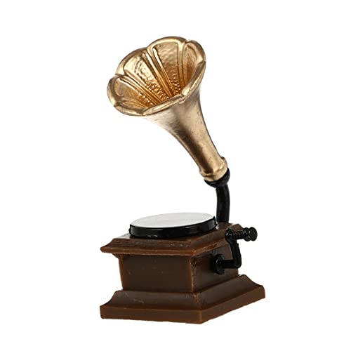 Totority Grammophon Dekoratives Modell aus Harz Vintage Tischdeko für Puppenhaus Retro Fotografie Requisite für Zuhause Büro Party und Festival Perfektes Totority Grammophon Dekoratives Modell aus Harz Vintage Tischdeko für Puppenhaus Retro Fotografie Requisite für Zuhause Büro Party und Festival Perfektes von Totority