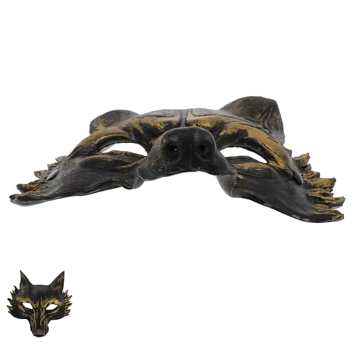 Totority Halloween Halbe Gesichtsmaske Kreative Tiermaske für Kostümpartys PU Schaum mit Stabiler Tragekomfort für Karneval und Cosplay von Totority