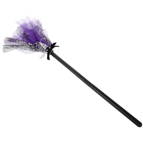Totority Halloween Hexenbesen Abnehmbarer Besenstiel für Cosplay Magische Requisite für Halloween Kostüme und Partys Einheitliche von Totority