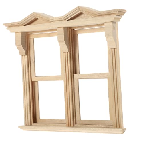 Totority Holzfenster für Puppenhaus DIY Fensterrahmen Zubehör für Puppenhaus Dekoration Kleine Landschaftsprojekte und Kreative Bastelideen Totority Holzfenster für Puppenhaus DIY Fensterrahmen Zubehör für Puppenhaus Dekoration Kleine Landschaftsprojekte und Kreative Bastelideen von Totority