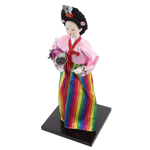 Totority Koreanische Stoffpuppe Handgefertigte Dekorationsfigur für Tisch und Desktop für Wohnkultur Kaffeestuben für Freunde und Familie Totority Koreanische Stoffpuppe Handgefertigte Dekorationsfigur für Tisch und Desktop für Wohnkultur Kaffeestuben für Freunde und Familie von Totority