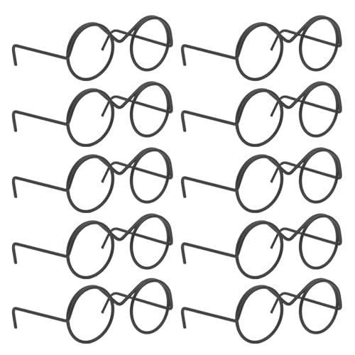 Totority Miniatur-Puppenbrille – 20 Stück Fashion Doll Brillen Mini-Rahmenlose Linse Für Puppenkostüm-Zubehör Totority Miniatur-Puppenbrille – 20 Stück Fashion Doll Brillen Mini-Rahmenlose Linse Für Puppenkostüm-Zubehör von Totority
