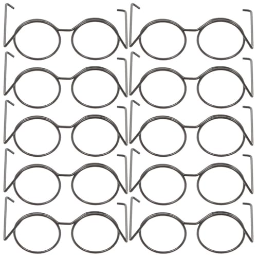 Totority Miniatur-Puppenbrille – 20 Stück Fashion Doll Brillen Mini-Rahmenlose Linse Für Puppenkostüm-Zubehör Totority Miniatur-Puppenbrille – 20 Stück Fashion Doll Brillen Mini-Rahmenlose Linse Für Puppenkostüm-Zubehör von Totority