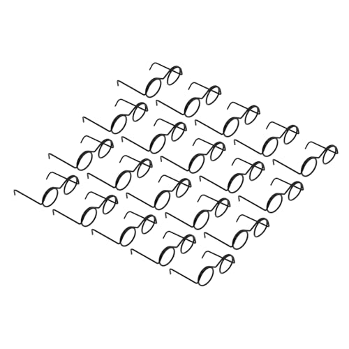 Totority Miniatur-Puppenbrille – 20 Stück Fashion Doll Brillen Mini-Rahmenlose Linse Für Puppenkostüm-Zubehör Totority Miniatur-Puppenbrille – 20 Stück Fashion Doll Brillen Mini-Rahmenlose Linse Für Puppenkostüm-Zubehör von Totority