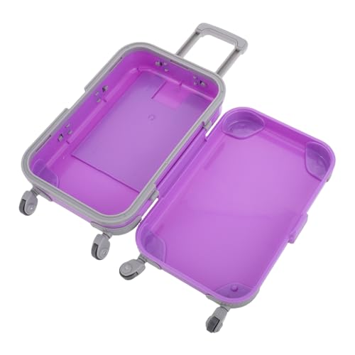 Totority Miniaturer Koffer für Stilvolles Puppenhaus Zubehör Tragbarer Reise Koffer Zartem Perfektes für Rollenspiele und Puppenhäuser von Totority