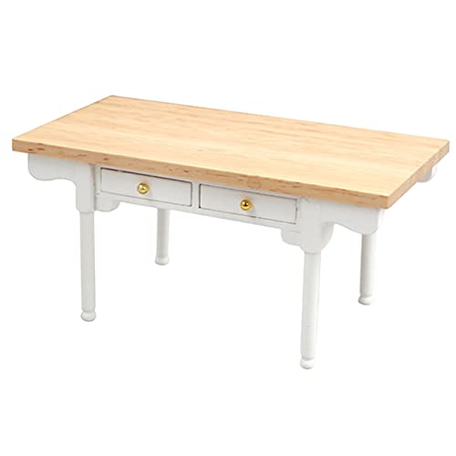 Totority Miniaturmöbel Modell für Puppenhaus Moderner Schreibtisch Holzfarbe Detailgetreue Nachbildung für Dekoration und Rollenspiele Kinderzimmer und Wohnzimmer Totority Miniaturmöbel Modell für Puppenhaus Moderner Schreibtisch Holzfarbe Detailgetreue Nachbildung für Dekoration und Rollenspiele Kinderzimmer und Wohnzimmer von Totority