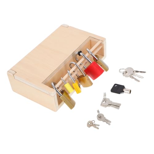 Totority Montessori Holzspielzeug Set Pädagogisches Schlossspielzeug mit Verschiedenen Schlössern für Vorschulkinder Fördert Kognitive Fähigkeiten und Familieninteraktion aus Hochwertigem Totority Montessori Holzspielzeug Set Pädagogisches Schlossspielzeug mit Verschiedenen Schlössern für Vorschulkinder Fördert Kognitive Fähigkeiten und Familieninteraktion aus Hochwertigem von Totority