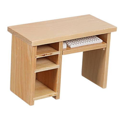 Totority Puppenhaus Computer Schreibtisch Modell mit und Tastatur für DIY Dekoration und Puppenstuben Zubehör Totority Puppenhaus Computer Schreibtisch Modell mit und Tastatur für DIY Dekoration und Puppenstuben Zubehör von Totority