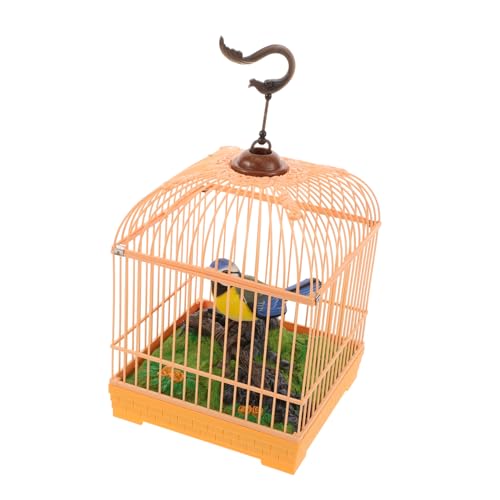 Totority Realistischer Singender Vogel im Käfig Geräuschaktiviertes für Erwachsene Interaktives Vogelspielzeug mit Lebensechten und Zwitschergeräuschen Tragbar Totority Realistischer Singender Vogel im Käfig Geräuschaktiviertes für Erwachsene Interaktives Vogelspielzeug mit Lebensechten und Zwitschergeräuschen Tragbar von Totority