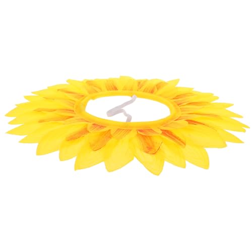 Totority Sonnenblumen Kopfbedeckung für Lustiger Hut für Tanzpartys und Festivals Leicht und Bequem für Kostümpartys Fotoshootings und Halloween von Totority