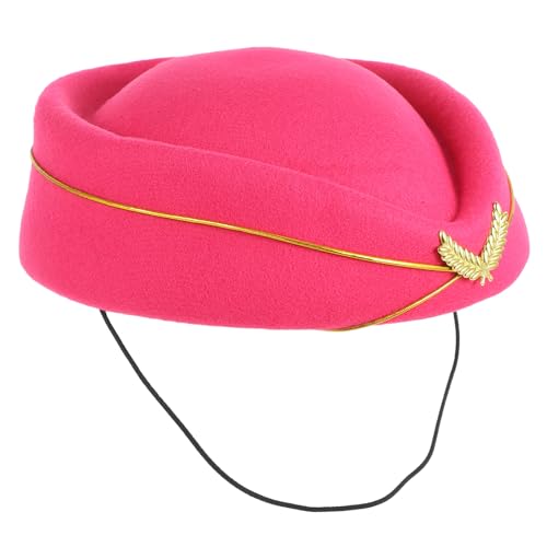 Totority Stewardess Hut für Frauen Elegante Cosplay Mütze für Partys Mode Events Hochzeiten und Mehr Leicht und Passt zu Jedem Outfit von Totority