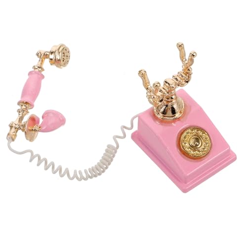 Totority Telefon Vintage Drehtelefon für Puppenhaus Retro Telefonmodell für Nostalgisches Accessoire für Miniaturen und Wohnkultur Totority Telefon Vintage Drehtelefon für Puppenhaus Retro Telefonmodell für Nostalgisches Accessoire für Miniaturen und Wohnkultur von Totority