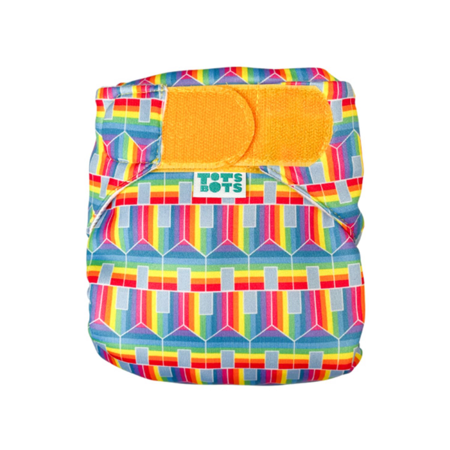 TotsBots SwimTot Schwimmwindel - M (4-8 kg) Regenbogenhütten (Hit the hut) von TotsBots