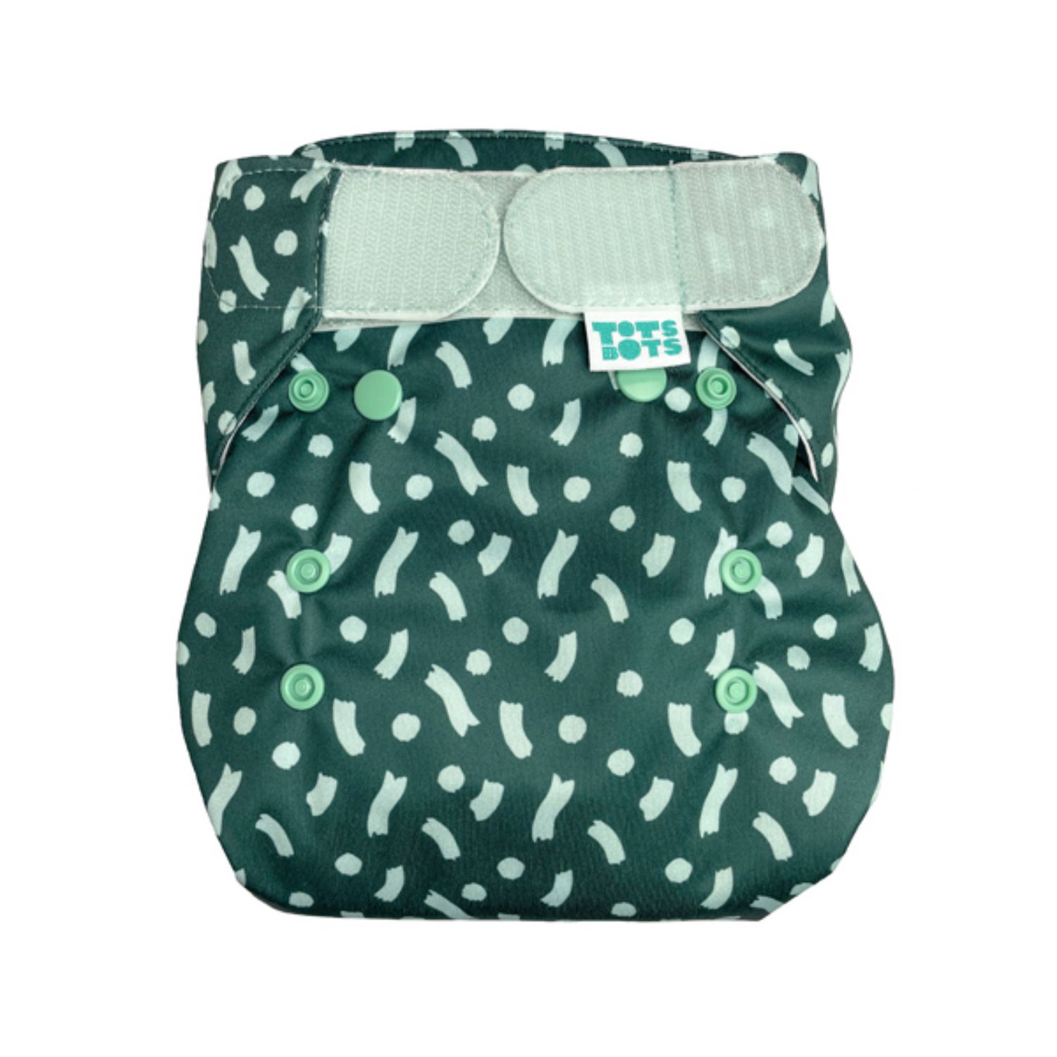 TotsBots Wrap Überhose - Green Confetti One Size (5-16 kg) von TotsBots