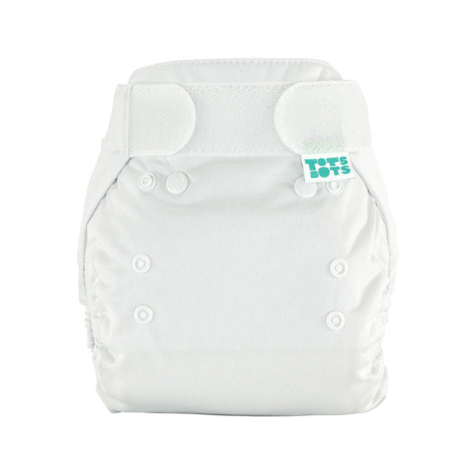 TotsBots Wrap Überhose - Neugeborene (3-8 kg) Weiß von TotsBots