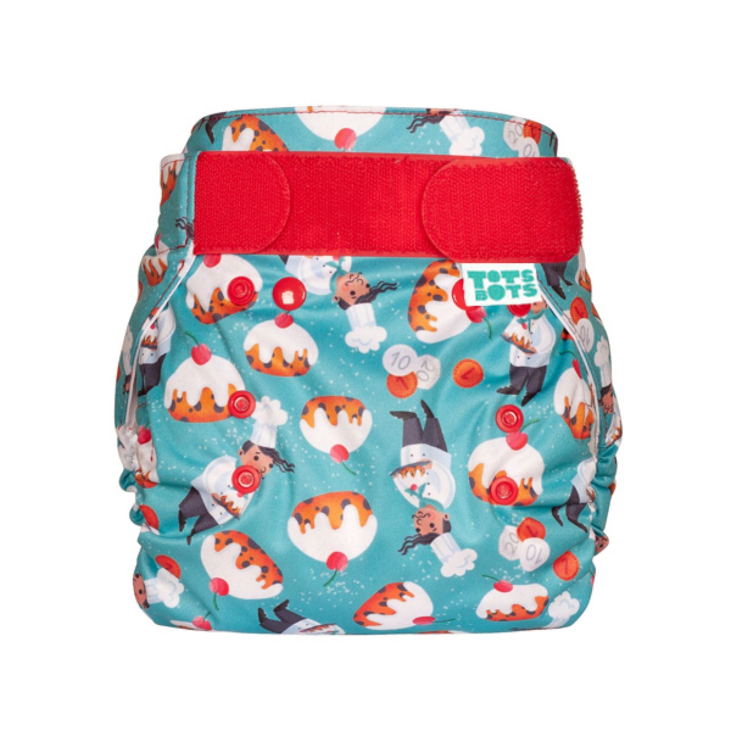 TotsBots Wrap Überhose - One Size (5-16 kg) Five currant buns von TotsBots