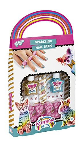 Nageldesignset für Kinder Rainbow Pets: wasserlöslicher Nagellack für Kinder, Nagelfeile, Ministicker Tiermotive und Lackierhilfe Nageldesignset für Kinder Rainbow Pets: wasserlöslicher Nagellack für Kinder, Nagelfeile, Ministicker Tiermotive und Lackierhilfe von Totum