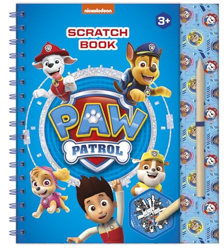 Paw Patrol 720831 Scratch Book mit Schablonen, Glitzersticker und Kratz-Stift für Zuhause & Unterwegs Paw Patrol 720831 Scratch Book mit Schablonen, Glitzersticker und Kratz-Stift für Zuhause & Unterwegs von Totum