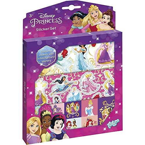 TM Essentials 044142 Disney Princess Set mit über 50 Stickern, bunt von Totum