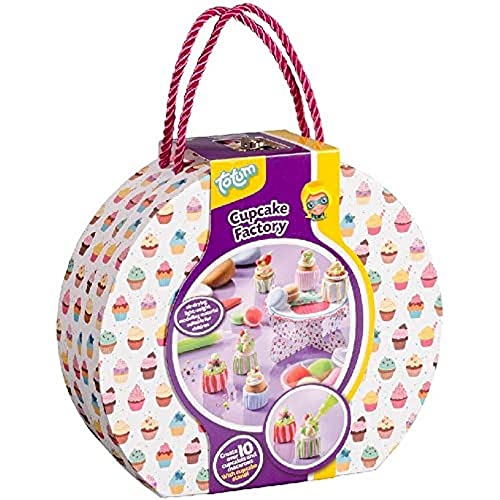 TM Essentials 26001 Creativity Cupcake Factory Täschchen Knet Bastelset, Bunt von Totum