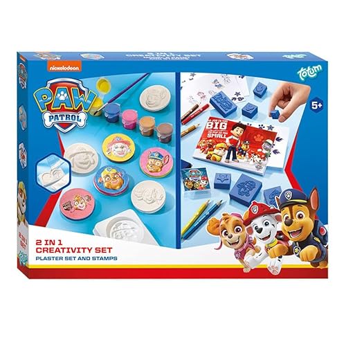 Totum 2in1 PAW Patrol Gips Gieten en Stempel Knutselset von Totum