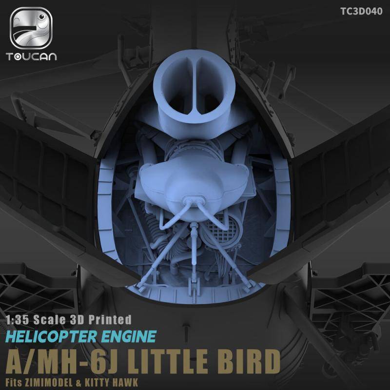 Helicopter Engine A/MH-6J Little Bird Helicopter Engine A/MH-6J Little Bird von Toucan Model