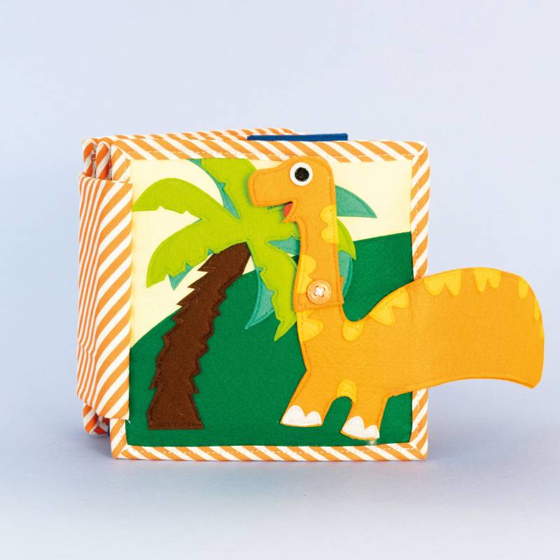 Dinofreunde – 6 Seiten Mini Quiet Book von Touch of India