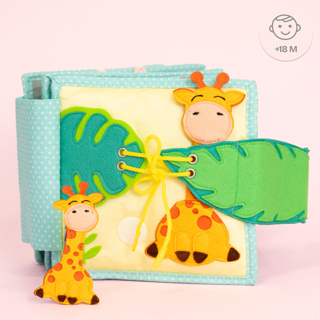 Jolly Jungle - 6 Seiten Mini Quiet Book Jolly Jungle - 6 Seiten Mini Quiet Book von Touch of India
