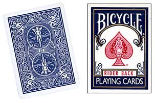 Cheek to Cheek Deck Bicycle (Blue) von Tour de magie