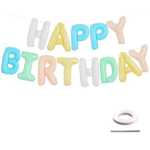 Tourima 16 Zoll Farbe Dopamin Happy Birthday Girlande Ballon, Geburtstagsdeko Mädchen und Birthday Decorations für Geburtstag Party, Geburtstagsbanner, Girlande Geburtstag, Happy Birthday Deko Tourima 16 Zoll Farbe Dopamin Happy Birthday Girlande Ballon, Geburtstagsdeko Mädchen und Birthday Decorations für Geburtstag Party, Geburtstagsbanner, Girlande Geburtstag, Happy Birthday Deko von Tourima