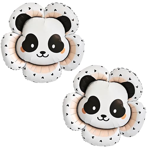 Tourima 2 Stück 89X93CM Blumen Panda Folienballon, XXL Party Animals Folienballon Panda Riesenballon Zum Panda Thematische Geburtstag Party Baby Shower Jungen Mädchen Deko Luftballons Tiere Tourima 2 Stück 89X93CM Blumen Panda Folienballon, XXL Party Animals Folienballon Panda Riesenballon Zum Panda Thematische Geburtstag Party Baby Shower Jungen Mädchen Deko Luftballons Tiere von Tourima