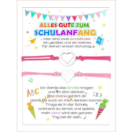 Tourima 2 Stück Schulkind 2025 Mädchen Rote Flagge Armband, Schultüte Mädchen Armband für Schulanfang Geschenke für Mädchen, Einschulung Mädchen für Step By Step Schultüte und Step By Step Zubehör Tourima 2 Stück Schulkind 2025 Mädchen Rote Flagge Armband, Schultüte Mädchen Armband für Schulanfang Geschenke für Mädchen, Einschulung Mädchen für Step By Step Schultüte und Step By Step Zubehör von Tourima