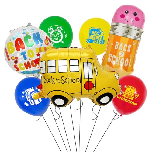 Tourima 7 Stück Back To School Ballon, Einschulung Deko Folienballon, Schulkind 2025 Junge Mädchen Luftballons für Deko Einschulung, Schuleinführung Deko Schulanfang Junge Mädchen Schultüte Ergobag Tourima 7 Stück Back To School Ballon, Einschulung Deko Folienballon, Schulkind 2025 Junge Mädchen Luftballons für Deko Einschulung, Schuleinführung Deko Schulanfang Junge Mädchen Schultüte Ergobag von Tourima