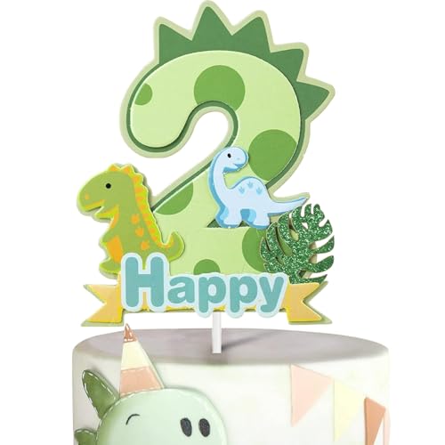Tourima Dino Torten Deko 2. Geburtstag, Cake Topper für Mädchen & Junge, Deko 2. Geburtstag Mädchen, Kindergeburtstag Deko, Geschenk Mädchen 2 Jahre & Geburtstagsdeko 2 Jahre Junge Tourima Dino Torten Deko 2. Geburtstag, Cake Topper für Mädchen & Junge, Deko 2. Geburtstag Mädchen, Kindergeburtstag Deko, Geschenk Mädchen 2 Jahre & Geburtstagsdeko 2 Jahre Junge von Tourima