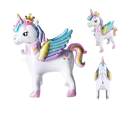 Tourima Einhorn, Einhorn Folienballon, Regenbogen Flügel,Folienballon Einhorn, Stehend Einhorn Deko, Kindergeburtstag Partydekoration für Kindergeburtstag Tourima Einhorn, Einhorn Folienballon, Regenbogen Flügel,Folienballon Einhorn, Stehend Einhorn Deko, Kindergeburtstag Partydekoration für Kindergeburtstag von Tourima