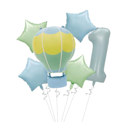 Tourima Heißluftballon Geburtstags 1. geburtstag Junge,Folienballon 1 Geburtstag Junge,Ballon Deko 1.Heliumballons Geburtstag Deko Luftballon 1. Tourima Heißluftballon Geburtstags 1. geburtstag Junge,Folienballon 1 Geburtstag Junge,Ballon Deko 1.Heliumballons Geburtstag Deko Luftballon 1. von Tourima