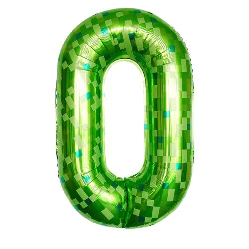 Tourima Riesige Grüne Pixel Miner Thema Folienballon 0, Mining Große Zahlen Luftballon 0, 100 CM 40 Zoll XXL Luftballon 0, Luftballon Zahlen 0, Zahlenluftballons 0, Folienballon Buchstaben 0 Tourima Riesige Grüne Pixel Miner Thema Folienballon 0, Mining Große Zahlen Luftballon 0, 100 CM 40 Zoll XXL Luftballon 0, Luftballon Zahlen 0, Zahlenluftballons 0, Folienballon Buchstaben 0 von Tourima