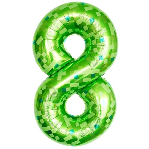 Tourima Riesige Grüne Pixel Miner Thema Folienballons Mining Große Luftballon 8 Geburtstag Mädchen Junge, 100 CM 40 Zoll XXL Folienballon 8, 8 Luftballons zahl, Luftballon 8. Geburtstag Mädchen Junge Tourima Riesige Grüne Pixel Miner Thema Folienballons Mining Große Luftballon 8 Geburtstag Mädchen Junge, 100 CM 40 Zoll XXL Folienballon 8, 8 Luftballons zahl, Luftballon 8. Geburtstag Mädchen Junge von Tourima