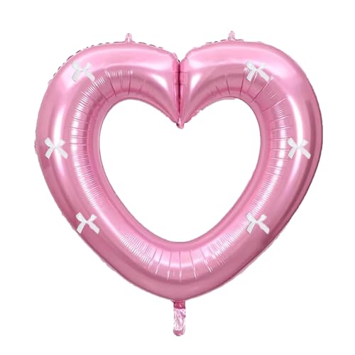 Tourima XXL 40 Zoll Rosa Herzluftballons Luftballons Hochzeit, Herz Deko Luftballons Gilt für Verlobung Heiratsantrag Deko Folienballon Hochzeit Geburtstagsdeko, Pink Ballon für Helium Ballons von Tourima