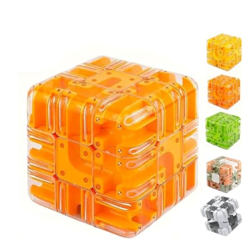 Großes Labyrinth 3D-Puzzle Labyrinth Würfel,Spannendes Denkspiel,Stressabbau,Kultivieren Sie logisches Denken,Pädagogisches Fokusspiel-Geschenk für Erwachsene und Jugendliche (d3) von Tovast