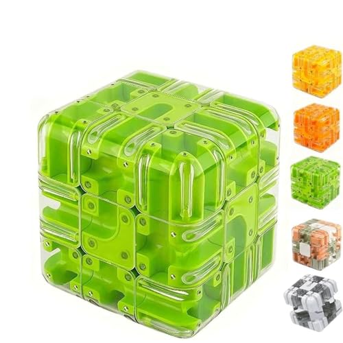 Großes Labyrinth 3D-Puzzle Labyrinth Würfel,Spannendes Denkspiel,Stressabbau,Kultivieren Sie logisches Denken,Pädagogisches Fokusspiel-Geschenk für Erwachsene und Jugendliche (d4) von Tovast