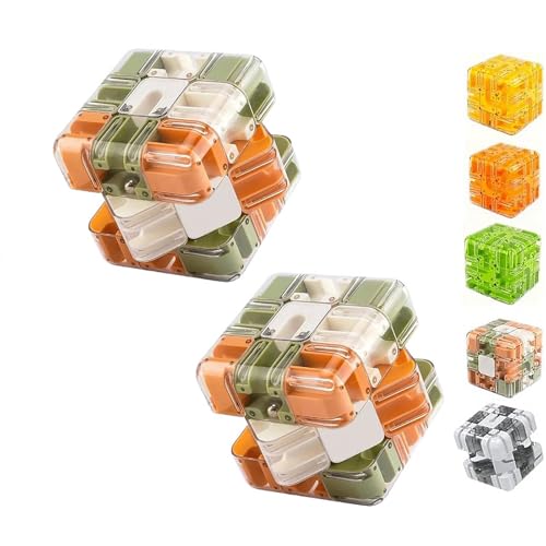 Großes Labyrinth 3D-Puzzle Labyrinth Würfel,Spannendes Denkspiel,Stressabbau,Kultivieren Sie logisches Denken,Pädagogisches Fokusspiel-Geschenk für Erwachsene und Jugendliche (d6) von Tovast
