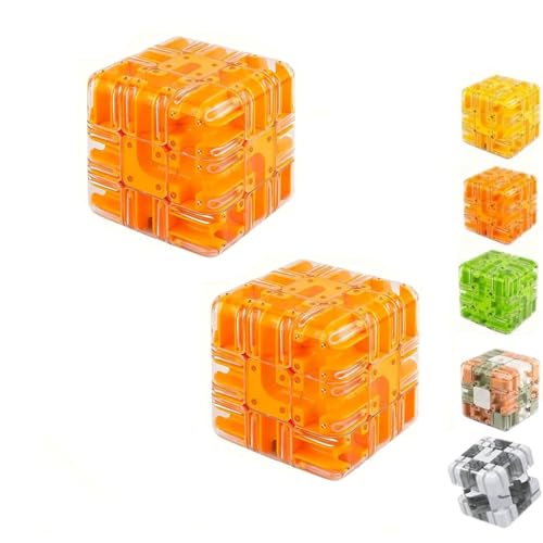 Großes Labyrinth 3D-Puzzle Labyrinth Würfel,Spannendes Denkspiel,Stressabbau,Kultivieren Sie logisches Denken,Pädagogisches Fokusspiel-Geschenk für Erwachsene und Jugendliche (d8) von Tovast