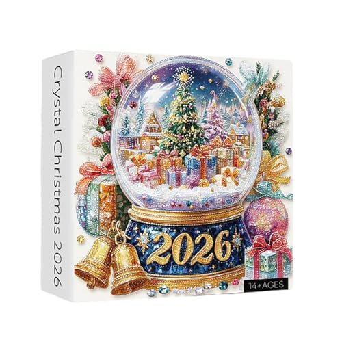 Weihnachts-Kristallkugel-Puzzle 1024 Teile,Weihnachtsmann-Puzzles,Buchstaben Clear Connection auf der Rückseite,Familienaktivitätsspiele als Geschenke zur Heimdekoration (B1) von Tovast