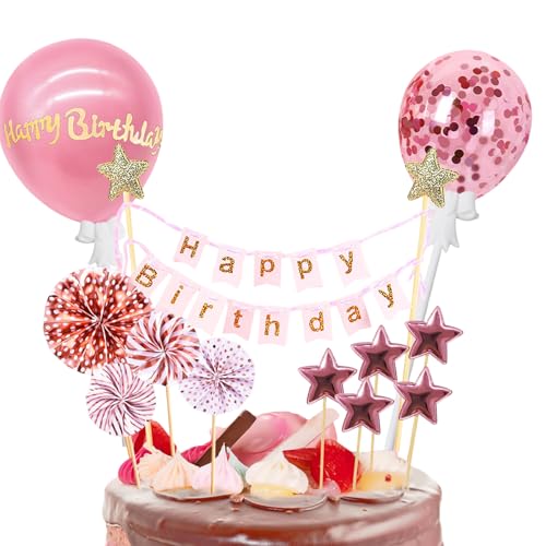 12 Stück Tortendeko Roségold,Tortendeko Geburstagstorte,Cake Topper Rose Gold, Glitter Cake Topper,Papierfächer Sterne Cupcake Tortenstecker für Geburtstag Dekoration Junge Mädchen 12 Stück Tortendeko Roségold,Tortendeko Geburstagstorte,Cake Topper Rose Gold, Glitter Cake Topper,Papierfächer Sterne Cupcake Tortenstecker für Geburtstag Dekoration Junge Mädchen von Tovbmup