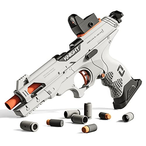 Tovol Zerky Pistolen-Spielzeug-Schaumstoff-Blaster mit Magazinhülle, futuristisches Design, weiche Kugel Dart-Blaster für Kinder ab 8 Jahren Tovol Zerky Pistolen-Spielzeug-Schaumstoff-Blaster mit Magazinhülle, futuristisches Design, weiche Kugel Dart-Blaster für Kinder ab 8 Jahren von Tovol Zerky